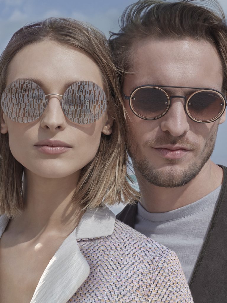 Giorgio Armani新款眼镜广告宣传照